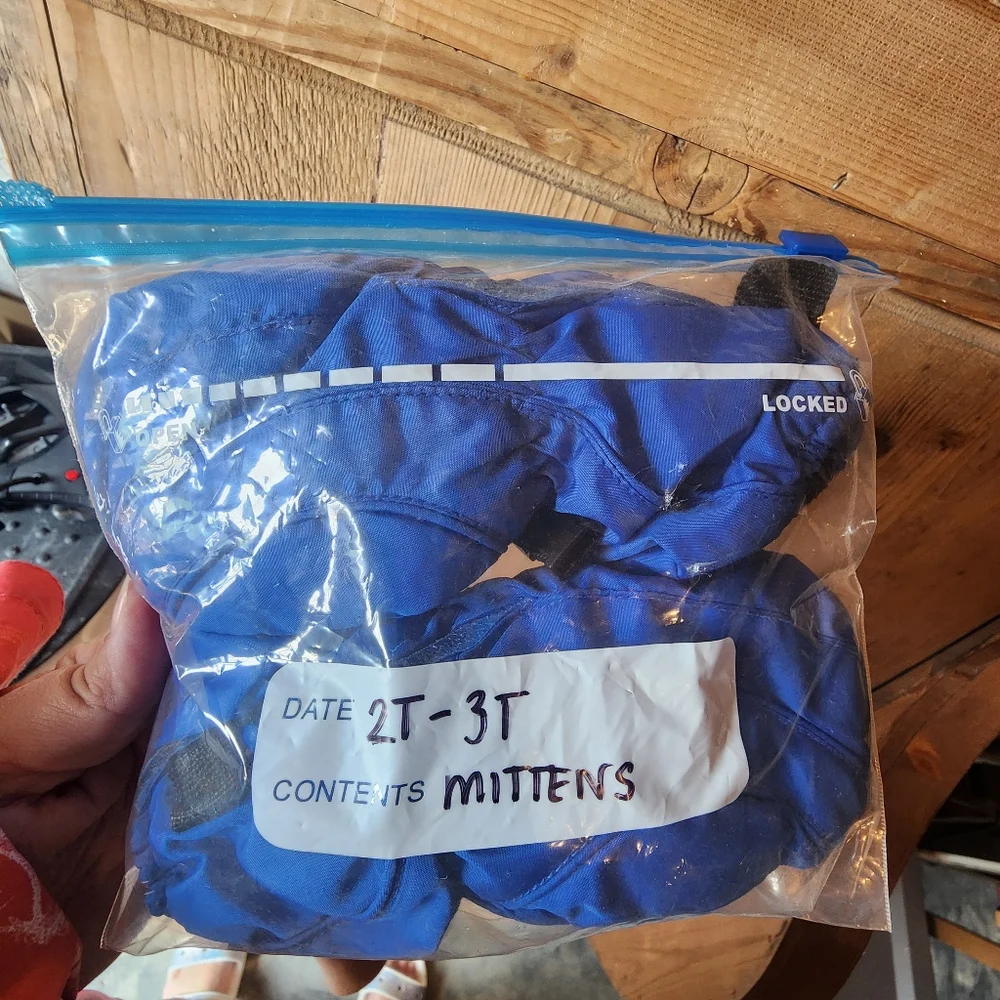 *nd 2T-3T blue thinsulate mittens